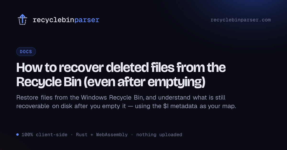 How to recover deleted files from the Recycle Bin (even after emptying ...
